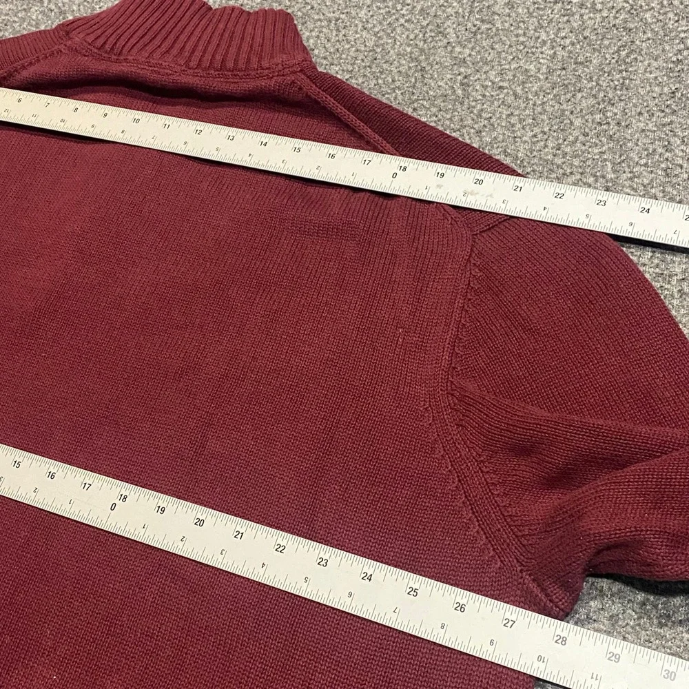 Goodthreads Sweater Quarter Zip Mens XXXL GT444558FL18 Burgundy China